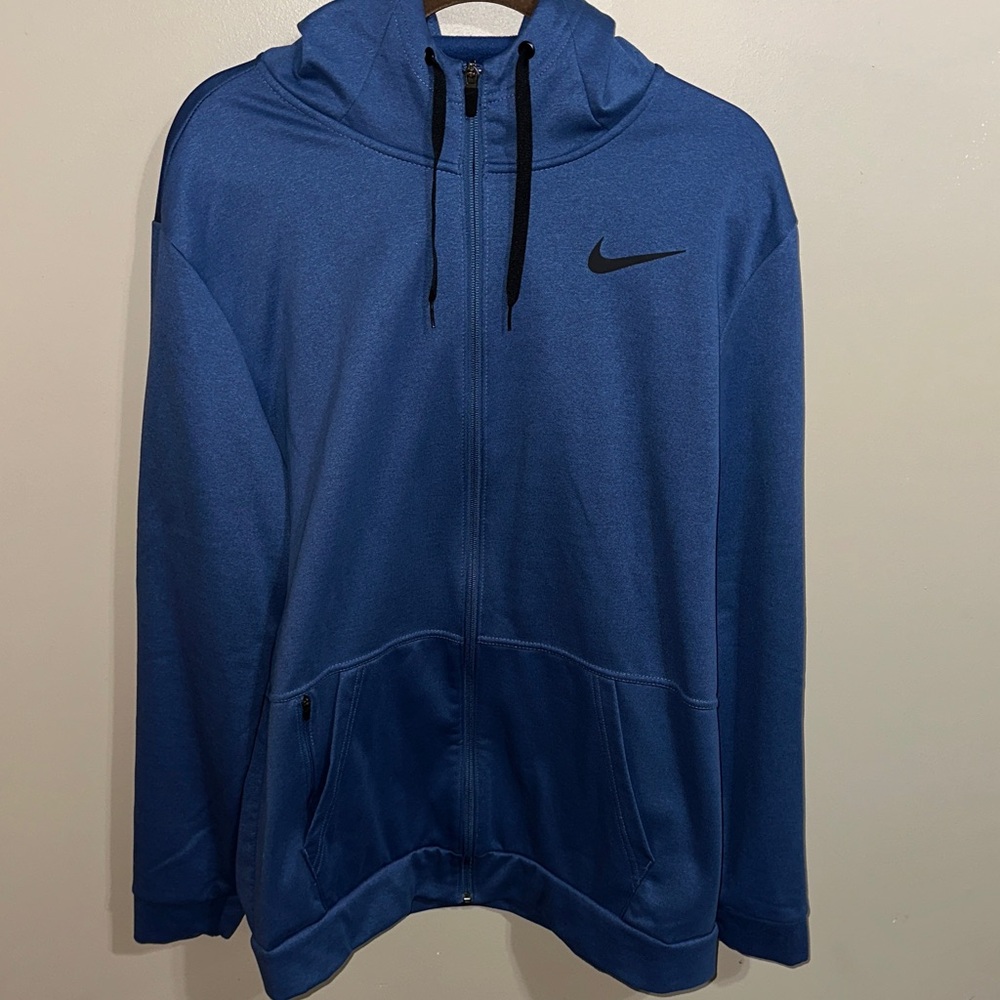 Nike dark slate Blue Zip-Up Hoodie